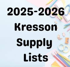  2025-2026 Kresson Supply Lists
